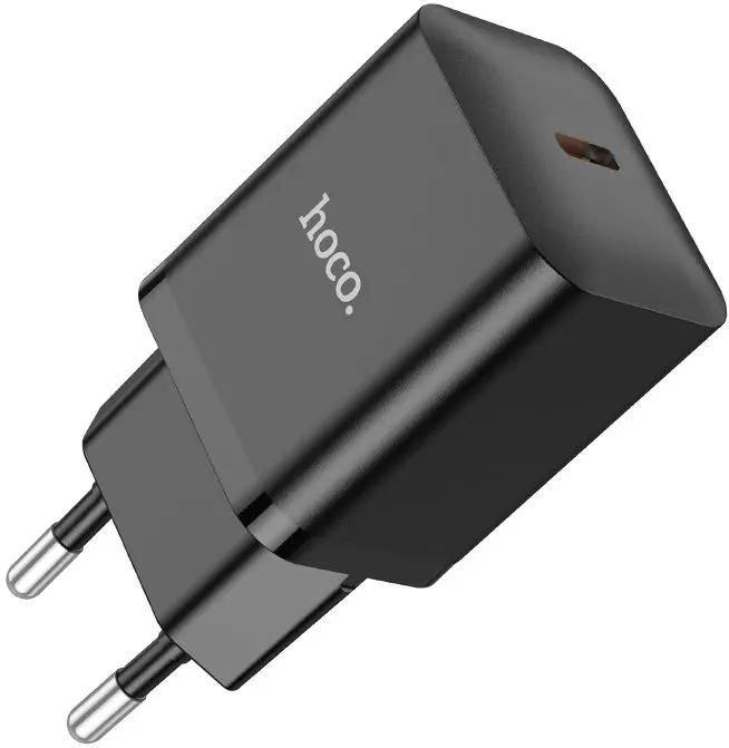 

Сетевое зарядное устройство Hoco N27 20 Вт, EU, USB type-C, Quick Charge, PD, черный (N27 BLACK), N27