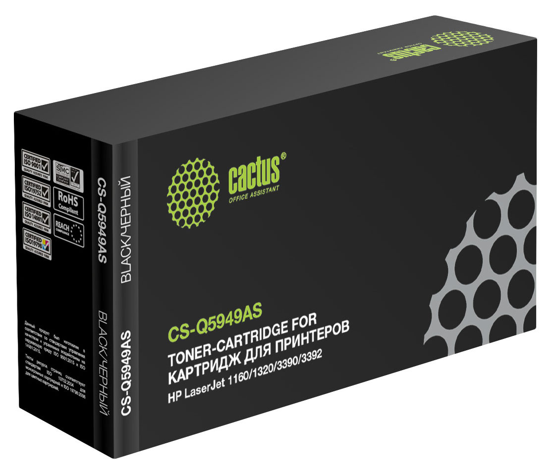 Картридж Cactus CS-Q5949AS, черный, 2500 страниц