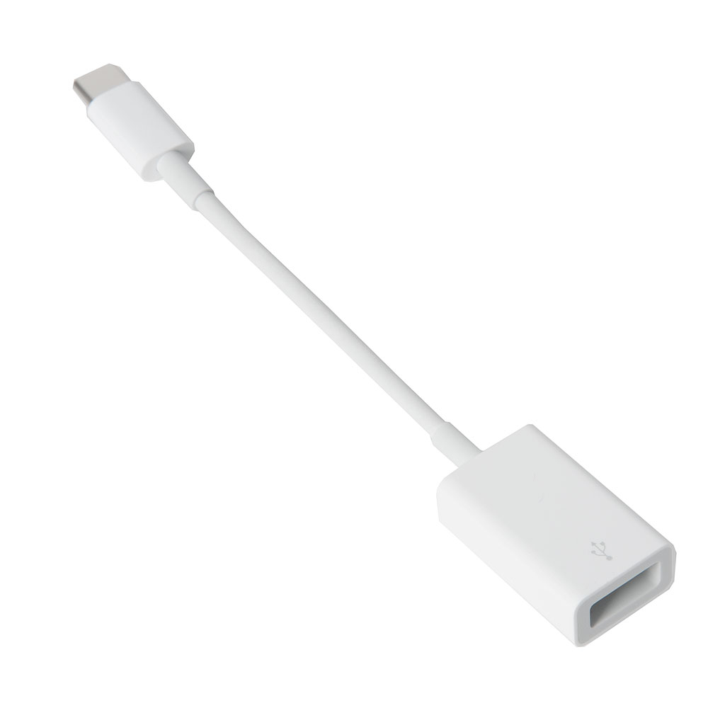 

Кабель-переходник (адаптер) USB Type-C-USB, OTG, белый, Apple (MJ1M2AM/A)