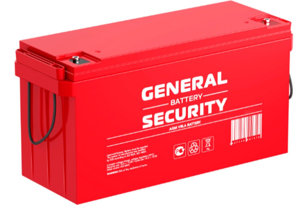 

Аккумуляторная батарея для ИБП General Security GS200-12, 12V, 200Ah (GS200-12), Красный, GS200-12