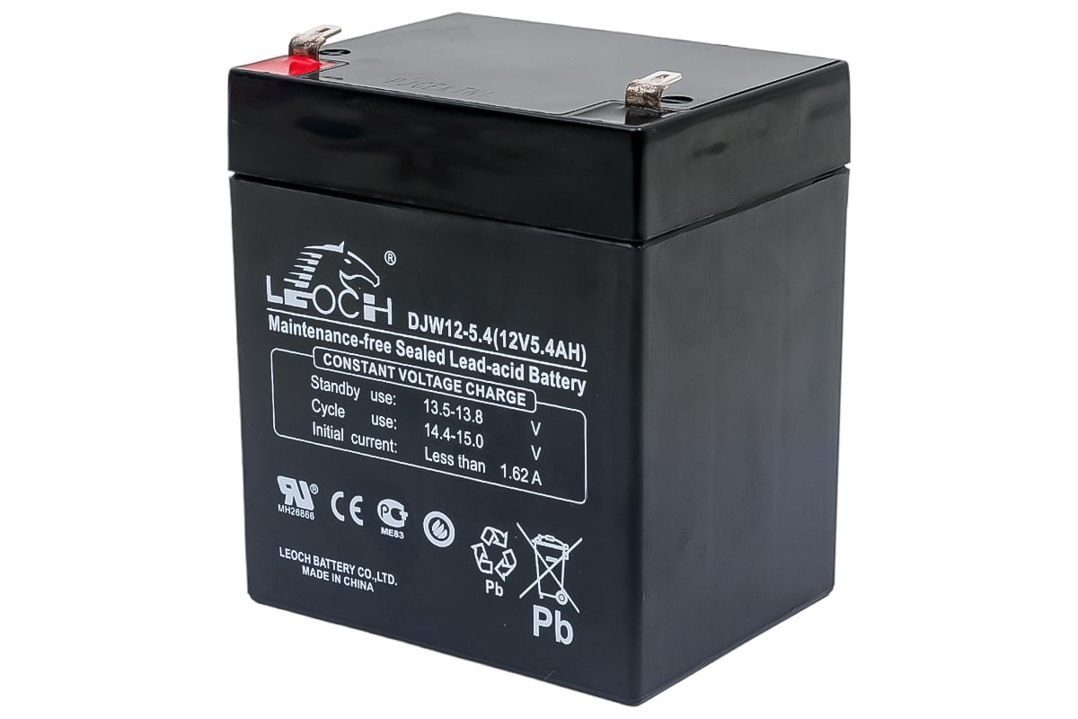 

Аккумуляторная батарея для ИБП Leoch DJW12-5.4, 12V, 5.4Ah (DJW12-5.4), Черный, DJW12-5.4