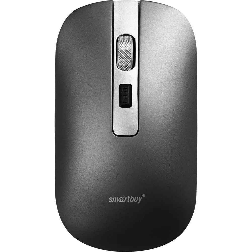 

Мышь беспроводная SmartBuy 402CAG, 1600dpi, оптическая светодиодная, USB, серый (SBM-402CAG-G), 402CAG