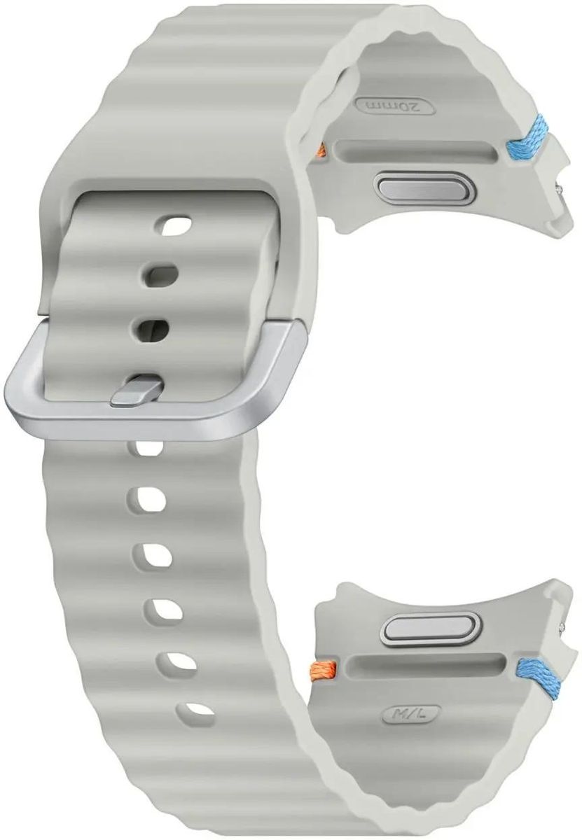 

Ремешок Samsung Galaxy Watch для Samsung Galaxy Watch 4/4 Classic, M/L, каучук, темно-серый (ET-SNL31LSEGRU), Серебристый, Galaxy Watch