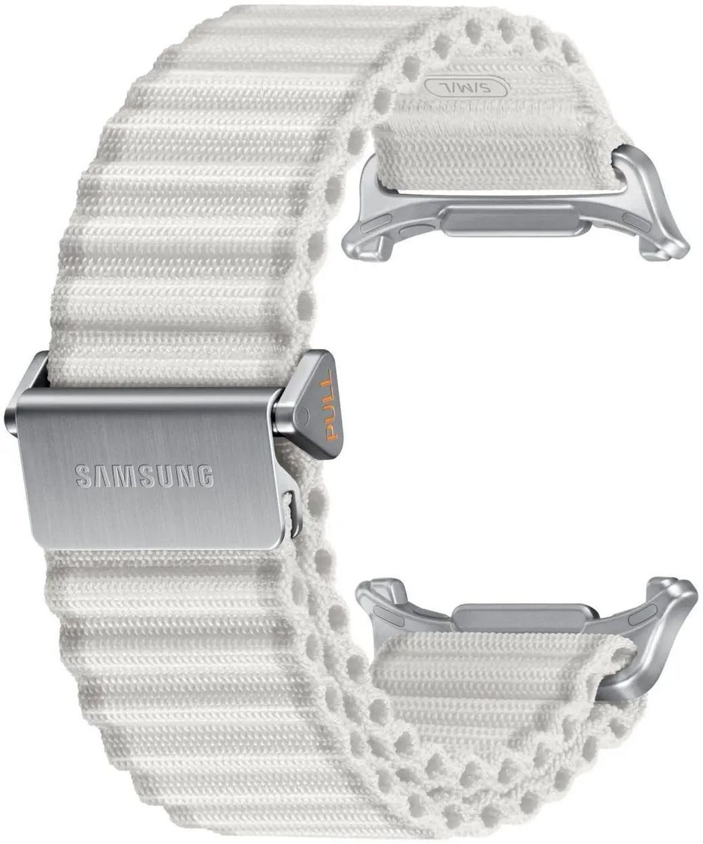 

Ремешок Samsung Galaxy Watch для Samsung Galaxy Watch Ultra, S/M/L, нейлон, белый песок (ET-SVL70MWEGRU), Galaxy Watch