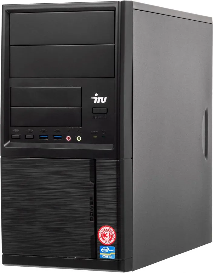 Системный блок IRU Office 312, Intel Pentium G5420, 4Gb, 240Gb SSD, без ОС