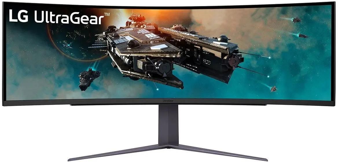 Монитор 49" LG UltraGear 49GR85DC-B черный