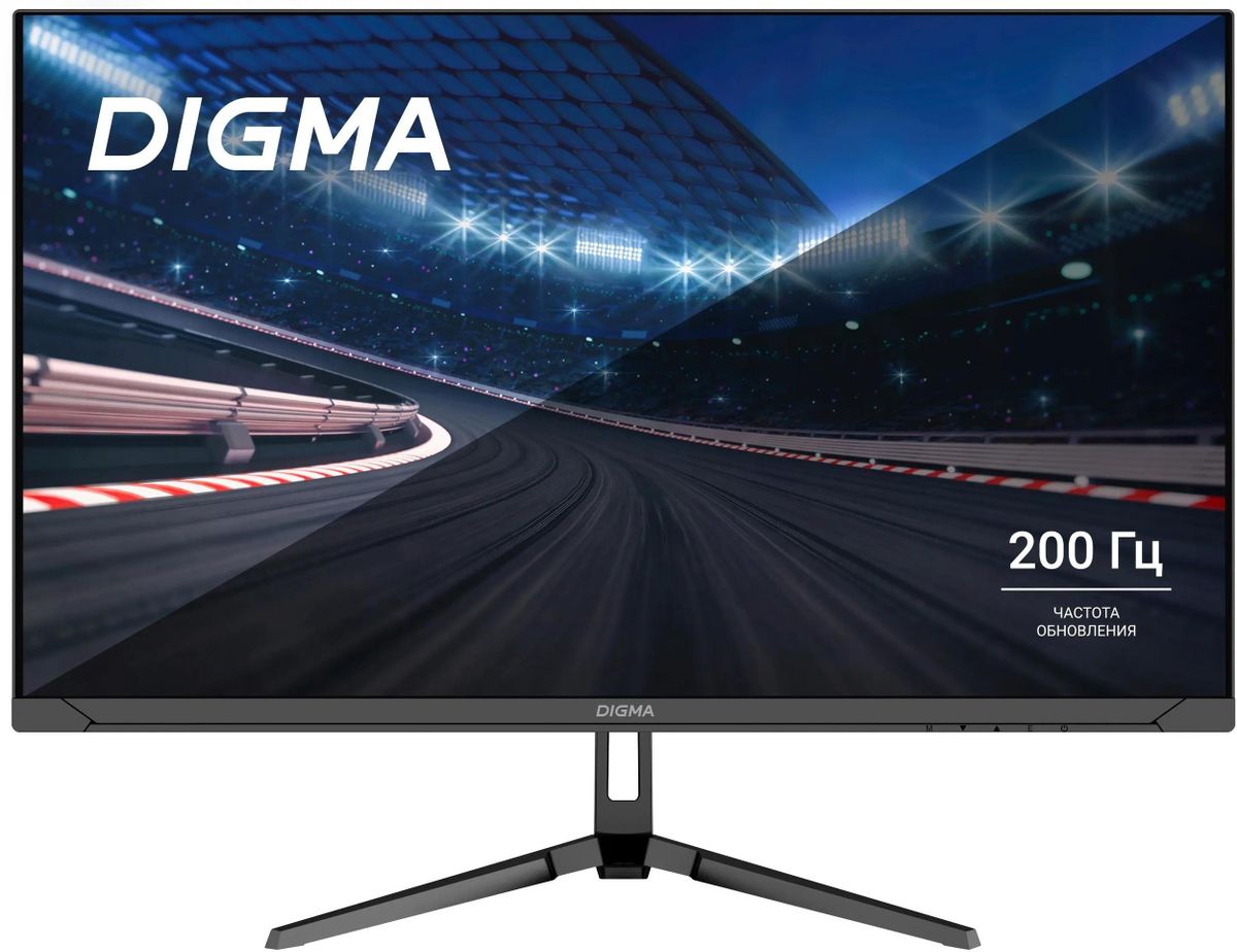 

Монитор 23.8" Digma Overdrive 24P410F IPS, 1920x1080 (16:9), 300кд/м2, 200 Гц, 2 мс, 178°/178°, HDMI, DisplayPort, USB-Hub, черный (DM24SG03), 24P410F