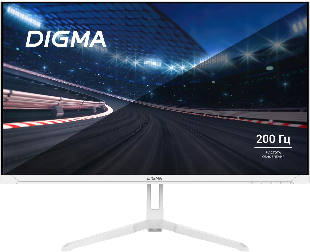 

Монитор 23.8" Digma Overdrive 24P410F IPS, 1920x1080 (16:9), 300кд/м2, 200 Гц, 2 мс, 178°/178°, HDMI, DisplayPort, USB-Hub, белый (DM24SG03), 24P410F