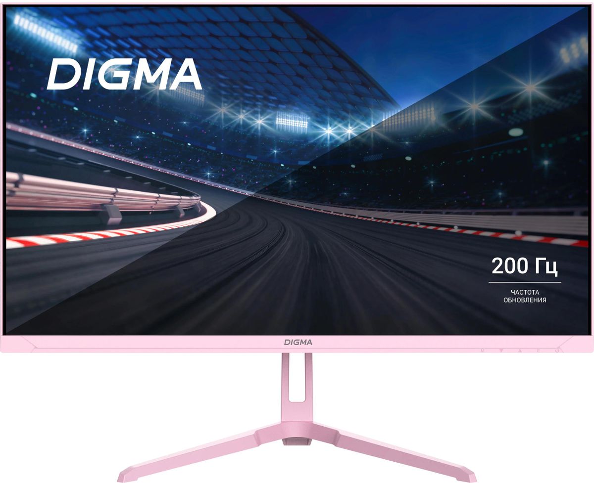 

Монитор 23.8" Digma Overdrive 24P410F IPS, 1920x1080 (16:9), 300кд/м2, 200 Гц, 2 мс, 178°/178°, HDMI, DisplayPort, USB-Hub, розовый (DM24SG03), 24P410F