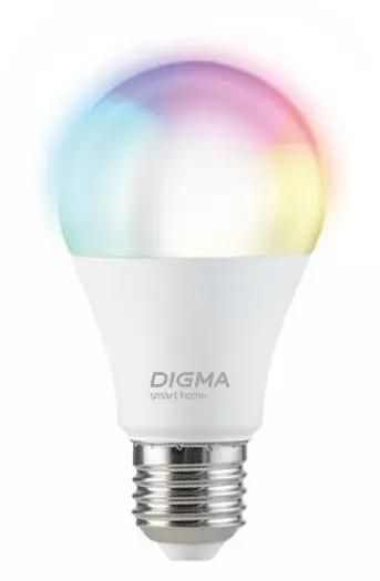 

Умная лампа Digma A1, 11 Вт, 1150лм, 2700-6500К, E27, WiFi, белый (DLA1E27), A1