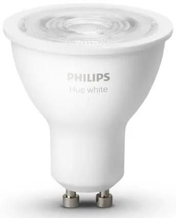 

Умная лампа Philips Hue Single Bulb, 5.2 Вт, 400лм, 2700К, GU10, Bluetooth, белый (929001953505), Hue Single Bulb