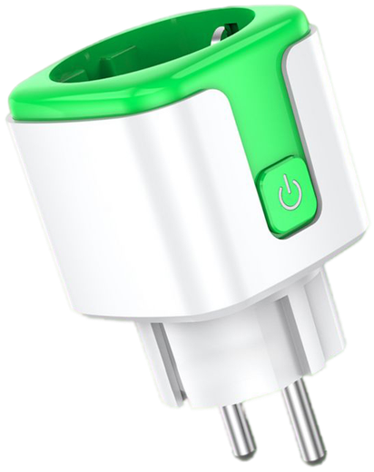 Умная розетка SmartiNext SN-SP20AG, Bluetooth/WiFi, белый/зеленый