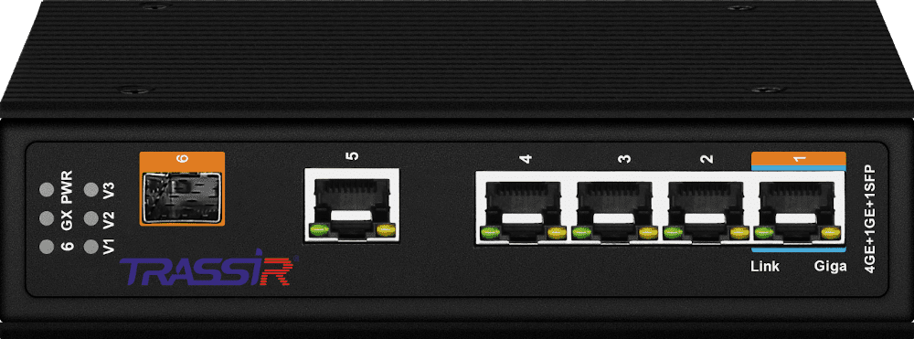 

Коммутатор Trassir TR-NS15061S-150-4POE, кол-во портов: 4x1 Гбит/с SFP 1x1 Гбит/с, кол-во SFP/uplink: RJ-45 1x1 Гбит/с, PoE: 4x60 Вт (макс. 150 Вт) (TR-NS15061S-150-4POE), TR-NS15061S-150-4POE
