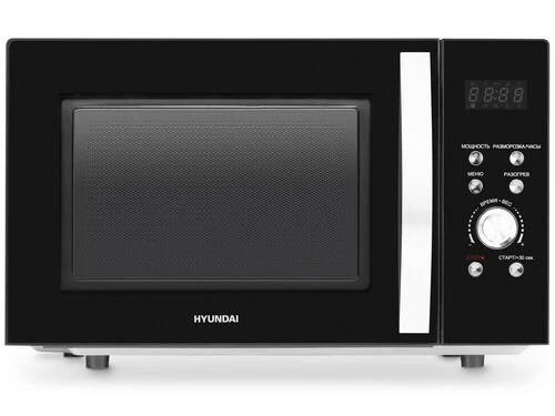 

Микроволновая печь Hyundai HYM-D2078 23 л, 800 Вт, черный/серебристый (HYM-D2078), HYM-D2078