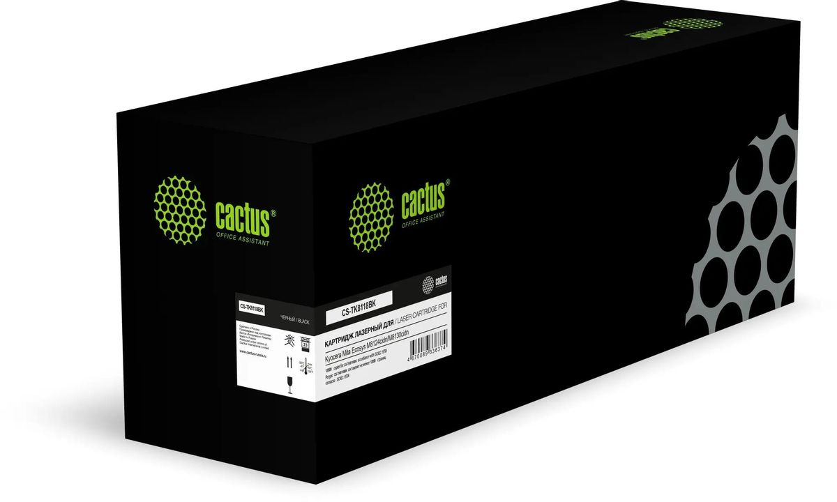 

Картридж лазерный Cactus CS-TK8118BK (TK-8118BK/1T02P30CN0), черный, 12000 страниц, совместимый для Kyocera ECOSYS M8130cidn/ECOSYS M8124cidn регион CN (China)