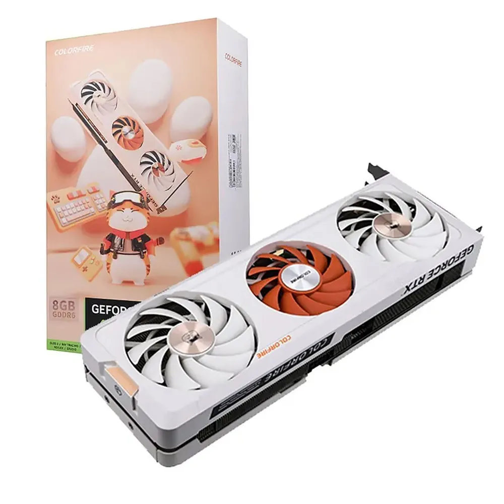 

Видеокарта Colorful NVIDIA GeForce RTX 4060Ti MEOW-ORG 8GB-V, 8Gb DDR6, 128 бит, PCI-E, HDMI, 3DP, Retail (RTX 4060 Ti MEOW-ORG 8GB-V), MEOW-ORG 8GB-V