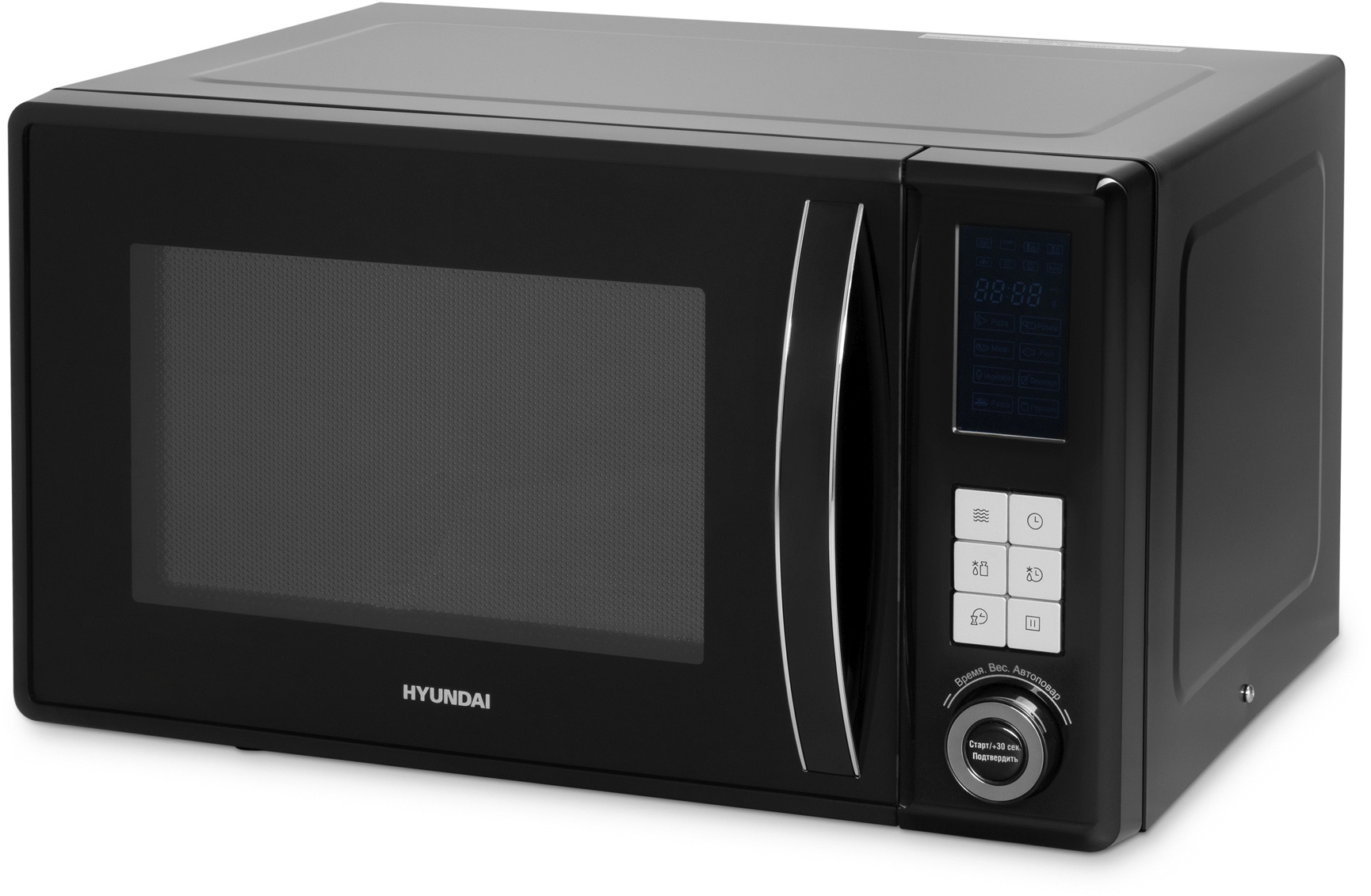 

Микроволновая печь Hyundai HYM-D3009 23 л, 800 Вт, черный (HYM-D3009), HYM-D3009