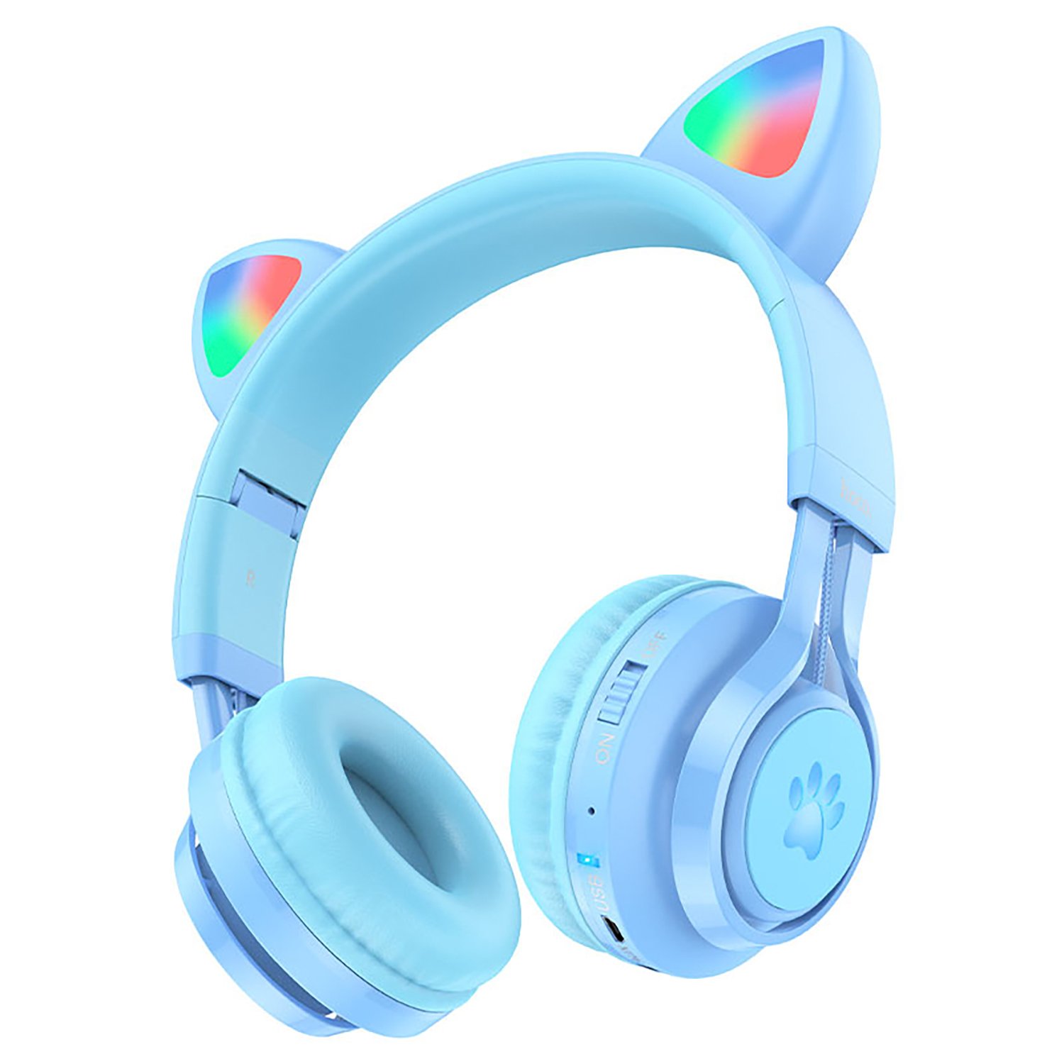

Беспроводная гарнитура Hoco W39 Cat ear, синий, W39 Cat ear