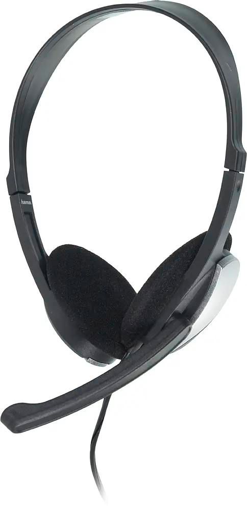 

Проводные наушники Hama Essential HS-P100, 2xJack 3.5 мм, черный/серебристый (00139900), HS-P100