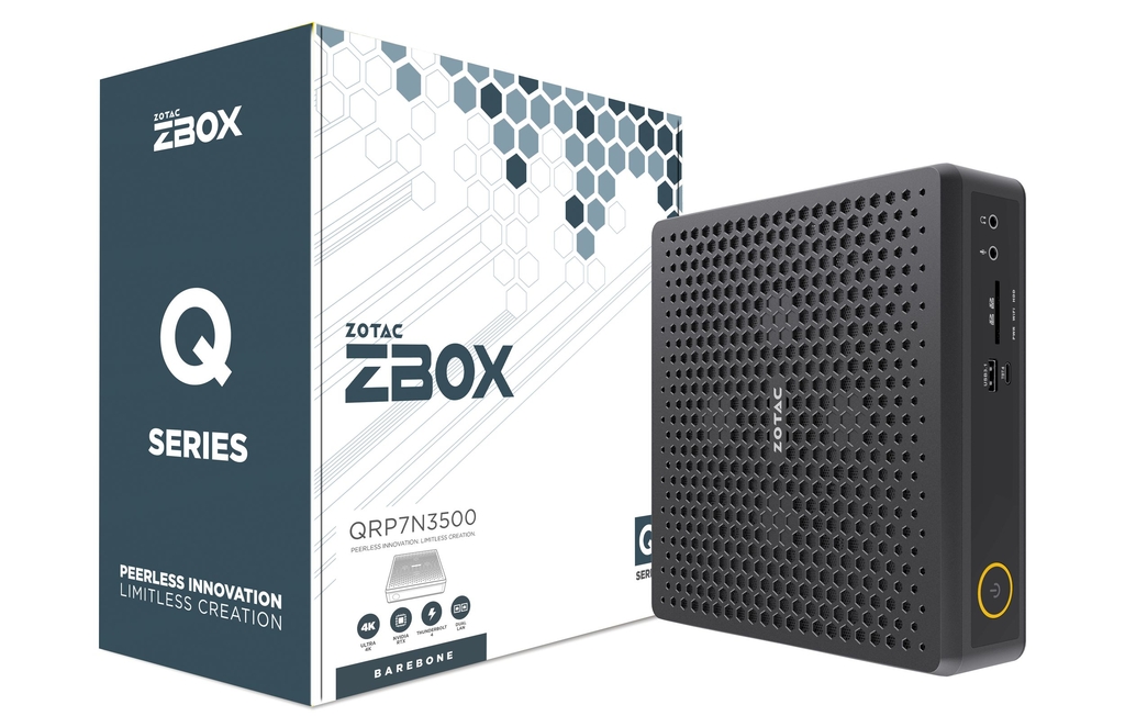 

Неттоп-платформа Zotac ZBOX, Intel Core i7-13700HX 2.1 ГГц 2xDDR5 SODIMM, 1xM.2 SSD, WiFi, BT, черный (ZBOX-QRP7N3500-BE)