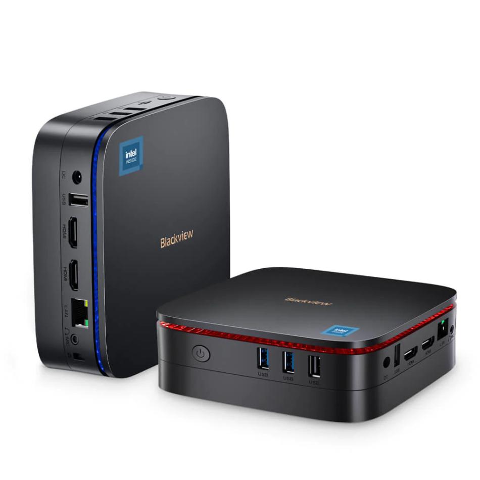 

Неттоп Blackview MP60, Intel N95 3.4 ГГц, 16Gb RAM, 512Gb SSD, Wi-Fi, BT, W11Pro, черный (MP60/N95/16+512GB), MP60