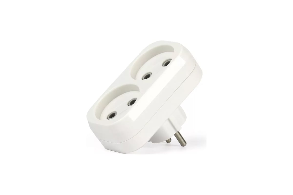 

Сетевой разветвитель Smartbuy SBE-10-A02-2 2-розетки, 10А, б/з, белый (SBE-10-A02-2), SBE-10-A02-2
