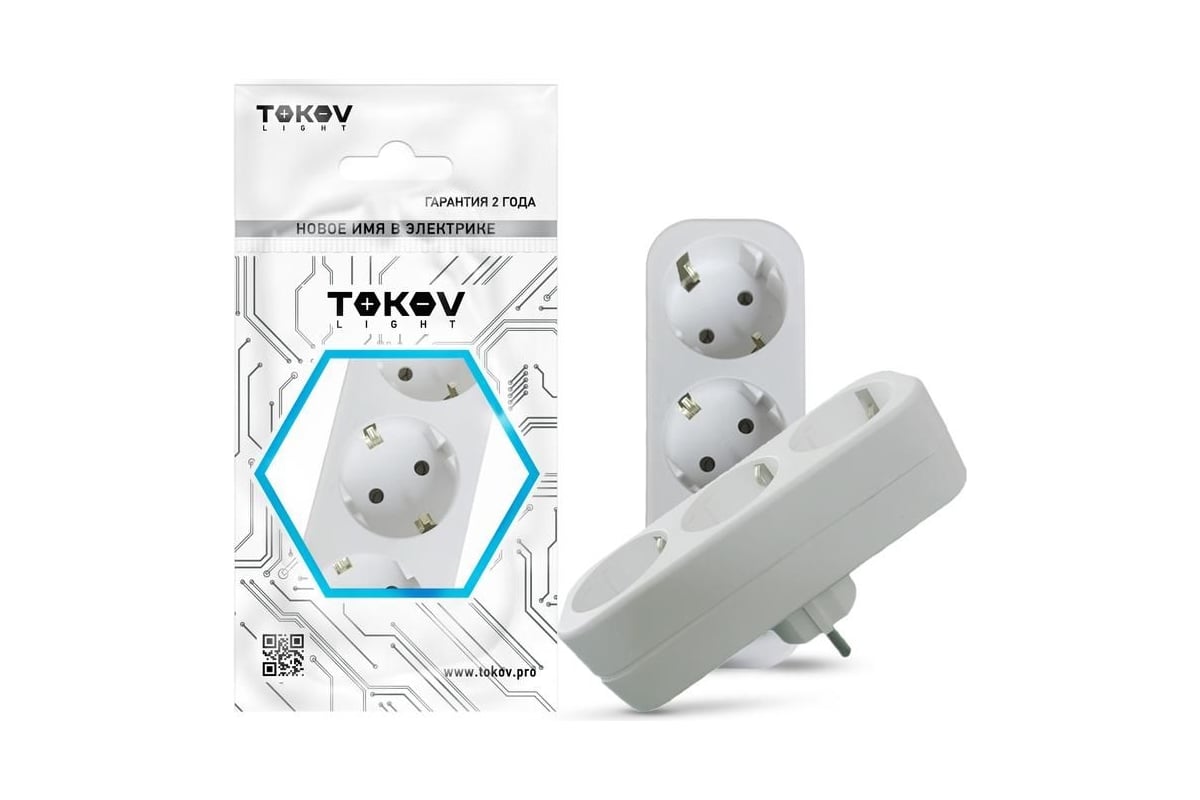 

Сетевой разветвитель TOKOV ELECTRIC TKL-S3Z-C01 3-розетки, 16А, с/з, белый (TKL-S3Z-C01), TKL-S3Z-C01