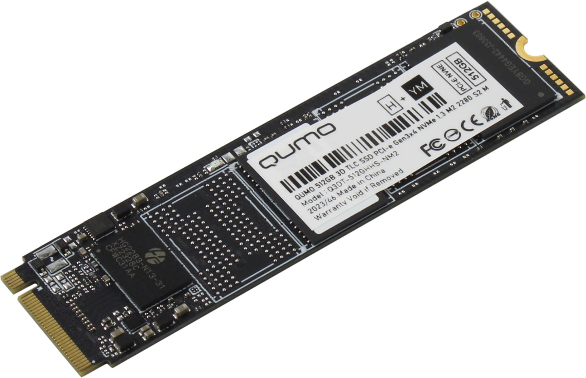 

Твердотельный накопитель (SSD) Qumo 512Gb Novation, 2280, M.2, NVMe (Q3DT-512GHHS-NM2) Bulk (OEM)