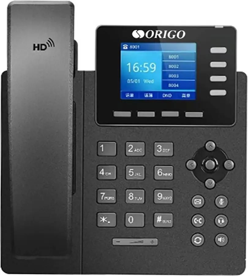 

VoIP-телефон Origo OPH400 , 4 линии, 4 SIP-аккаунта, цветной дисплей, PoE, черный (OPH400/A1A), OPH400