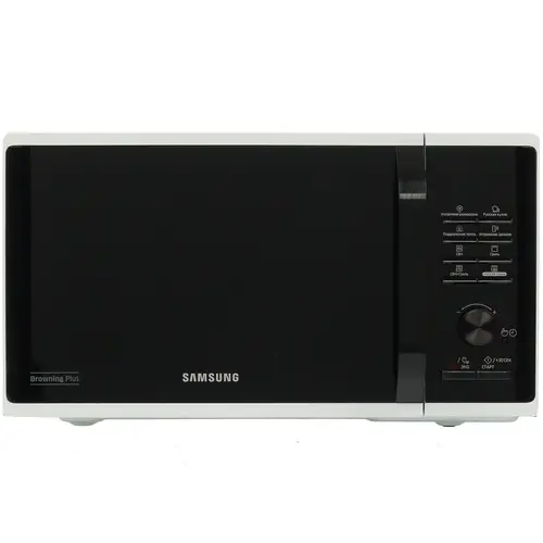 

Микроволновая печь Samsung MG23K3515AW 23 л, 800 Вт, гриль, белый/черный (MG23K3515AW/BW), MG23K3515AW