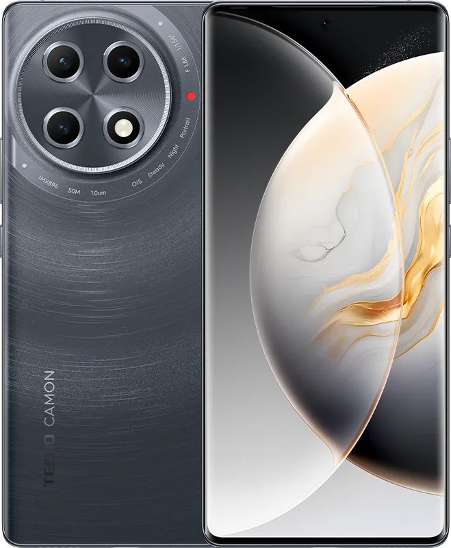 

Смартфон Tecno CAMON 30S Pro, 6.78" 2436x1080 AMOLED, MediaTek Helio G100, 8Gb RAM, 256Gb, 3G/4G, NFC, Wi-Fi, BT, 3xCam, 2-Sim, 5000 мА⋅ч, USB Type-C, Android 14, серый (TCN-CLA6.8.256.GR), CAMON 30S Pro