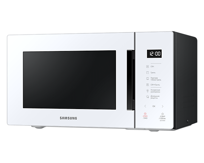 

Микроволновая печь Samsung MW5000T 23 л, 800 Вт, гриль, белый (MG23T5018AW/BW), MW5000T