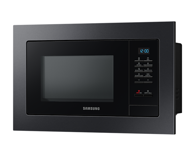 

Микроволновая печь встраиваемая Samsung MQ7000A 23 л, 800 Вт, гриль, черный (MG23A7013AA/BW), MQ7000A