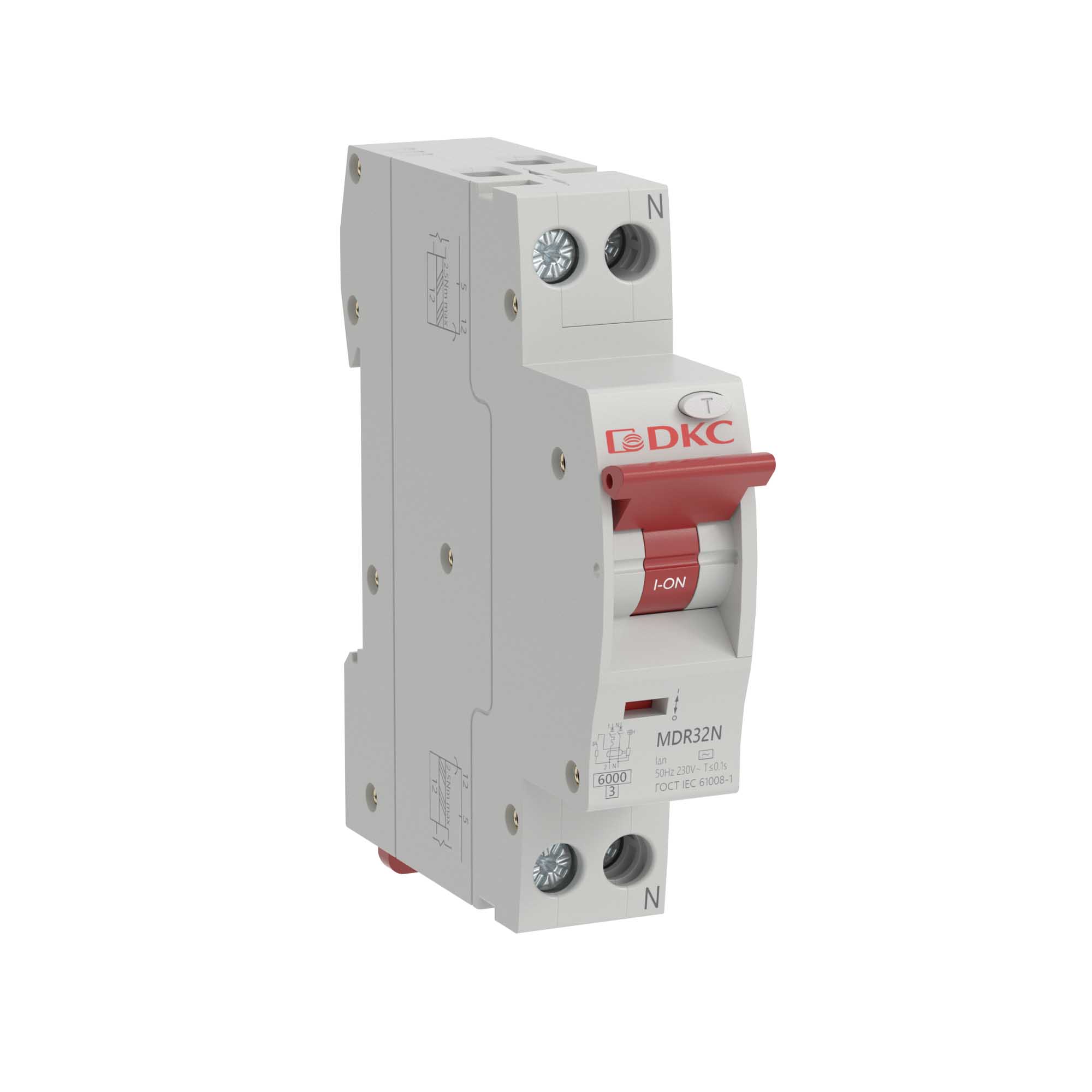 

Выключатель автоматический DKC MDR32N YON max 1P+N 16А C 6кА (MDR32N-1N2C16-A), MDR32N