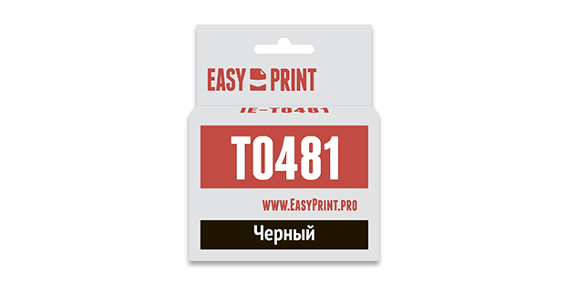 

Картридж EasyPrint IE-T0481 для Epson Stylus Photo R200/300/RX500/600, черный, с чипом