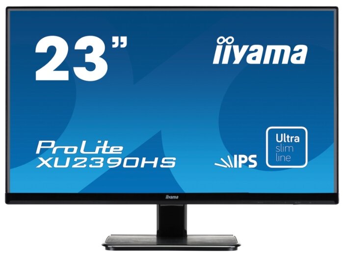 Монитор 23" Iiyama XU2390HS-1 IPS, 1920x1080, 250кд/м2, 5мс, черный (XU2390HS-B1) С внутреннего использования, монитор в сборе с подставкой, без комплекта в неродной коробке