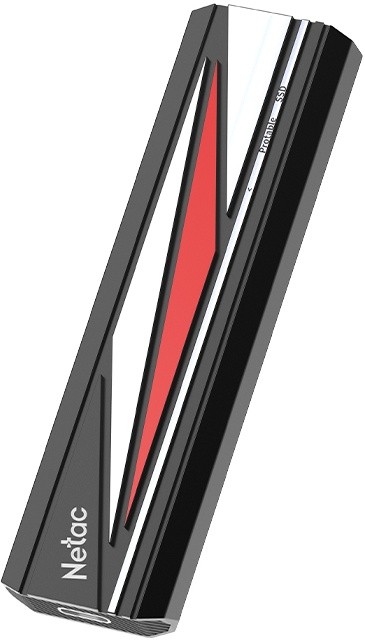 

Внешний SSD Netac ZX20L 2Tb, 1.8", USB 3.2 Gen2 Type-C, черный/красный (NT01ZX20L-002T-32BK), ZX20L
