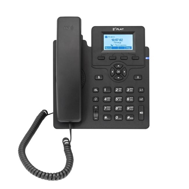 

VoIP-телефон ФЛАТ Flat-Phone-C10 , 2 линии, 2 SIP-аккаунта, монохромный дисплей, PoE, черный (Flat-Phone-C10 ), Flat-Phone-C10