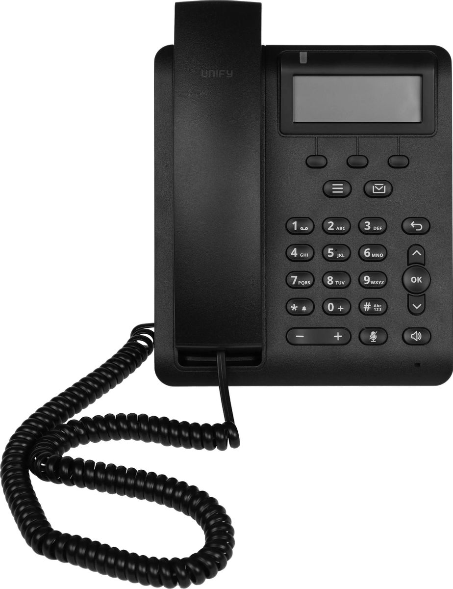 

VoIP-телефон UNIFY CP100 , монохромный дисплей (L30250-F600-C434), Черный, CP100