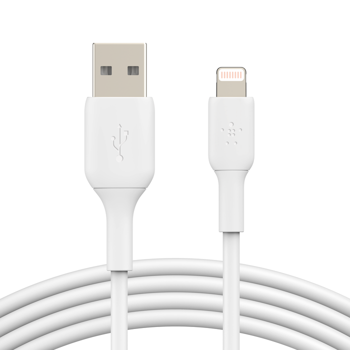 

Кабель USB-Lightning 8-pin, MFi, 1 м, белый, Belkin BoostCharge (CAA001BT1MWH)