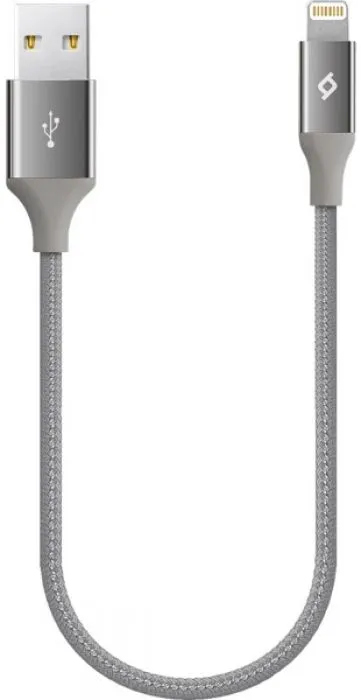 

Кабель USB-Lightning 8-pin, 30 см, серый, TTEC (2DK28UG)