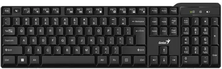 

Клавиатура проводная Genius KB-7100X, мембранная, USB, черный (31320001402), KB-7100X