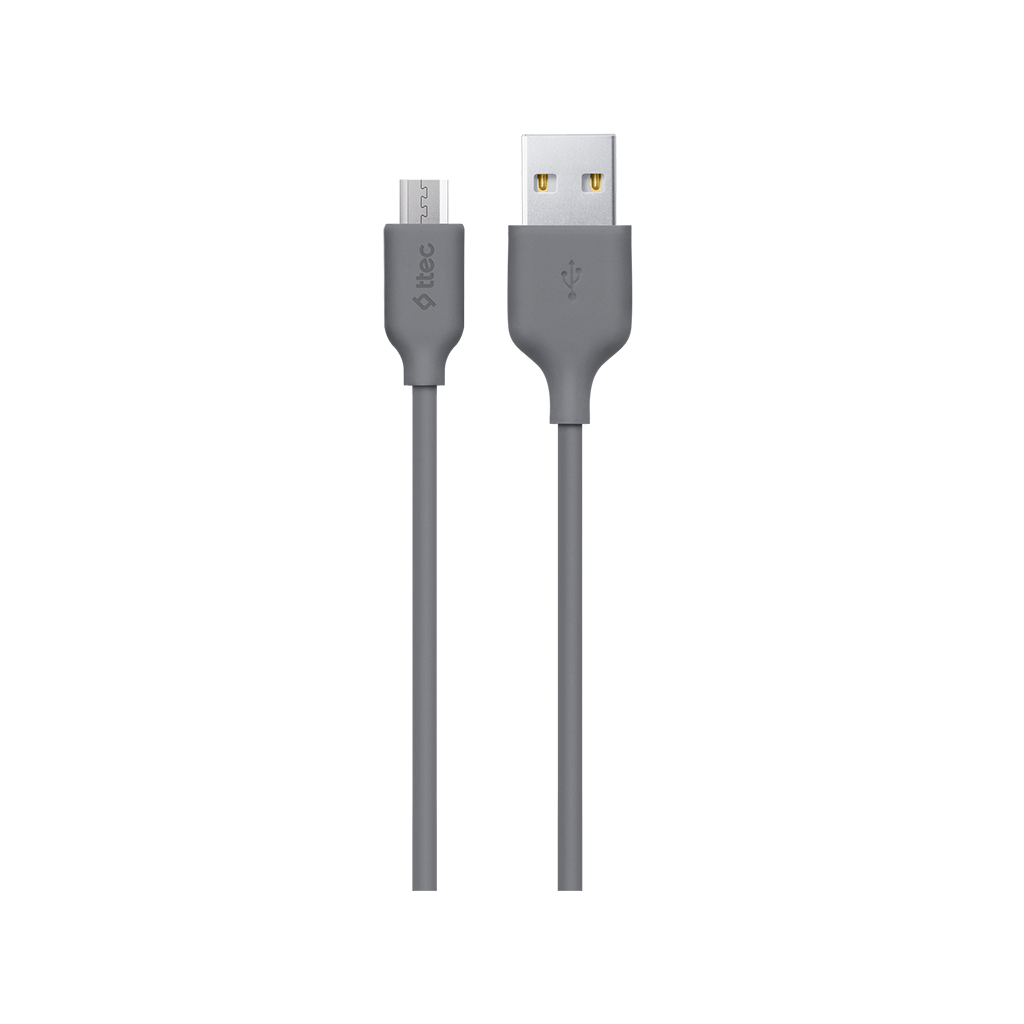 

Дата-кабель USB-Micro USB, 2А, 1.2 м, TTEC (2DK7530GR), Серый