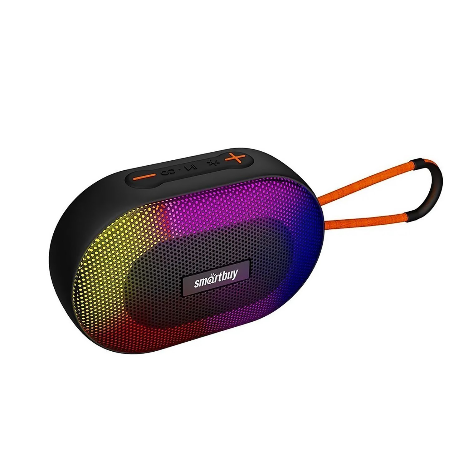 

Портативная акустика SmartBuy MARVEL, 6 Вт, FM, AUX, USB, microSD, Bluetooth, подсветка, черный (SBS-5510), MARVEL
