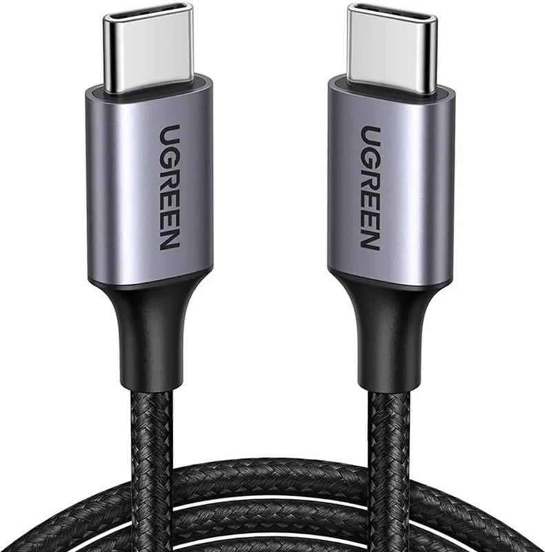 

Дата-кабель USB Type-C-USB Type-C, 5А, 50 см, черный, UGREEN US316 (20478), US316