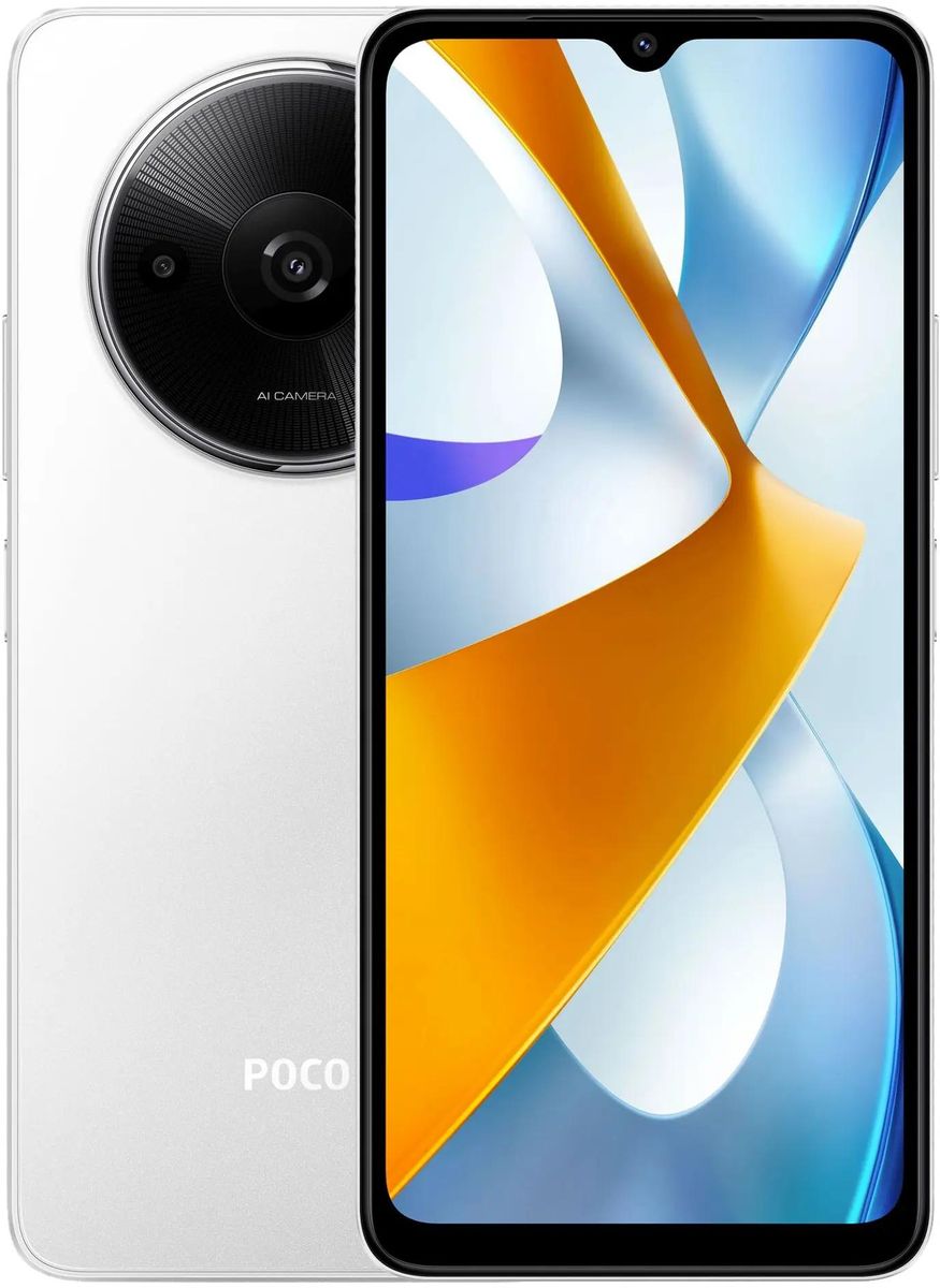 

Смартфон POCO C61, 6.71" 1650x720 IPS, MediaTek Helio G36, 3Gb RAM, 64Gb, 3G/4G, Wi-Fi, BT, 2xCam, 2-Sim, 5000 мА⋅ч, USB Type-C, Android 14 (Go Edition), белый (60836), C61