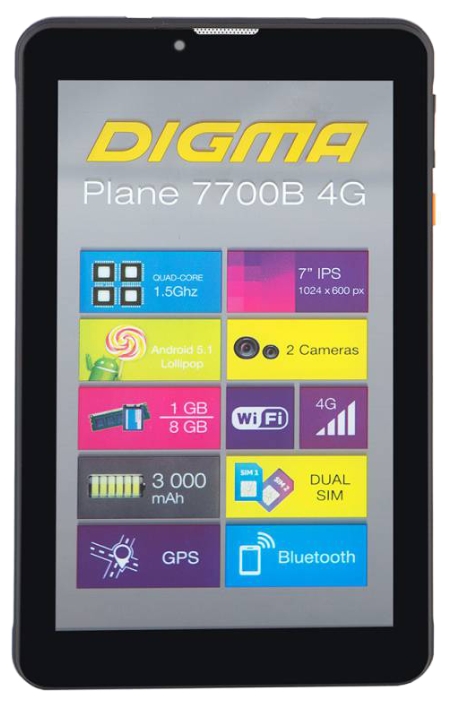 Планшет Digma Plane 7700B 4G