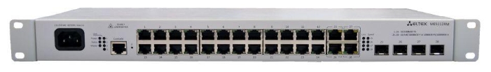 

Коммутатор Eltex MES1124M_DC, кол-во портов: 24x100 Мбит/с, кол-во SFP/uplink: 4x1 Гбит/с, установка в стойку, MES1124M_DC