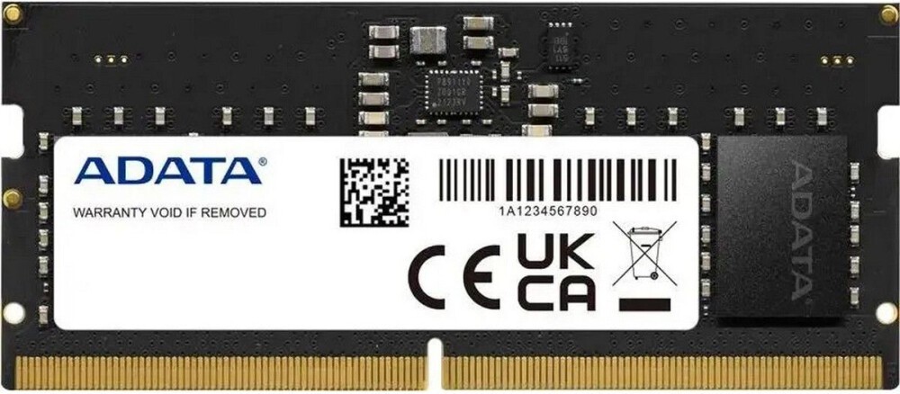 

Память DDR5 SODIMM 8Gb, 4800MHz, CL40, 1.1V, ADATA (AD5S48008G-B) Bulk (OEM), AD5S48008G-B