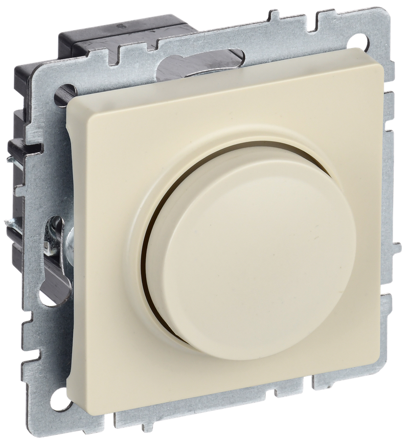 

Светорегулятор IEK BRITE СС10-1-0-БрКр, поворотно-нажимной, бежевый (BR-D20-0600-K10), СС10-1-0-БрКр